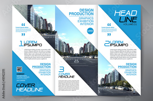 Brochure 3 fold flyer design a4 template.