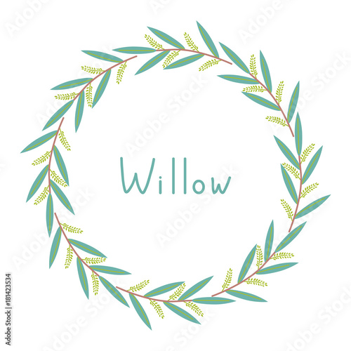 Decorative willow frame