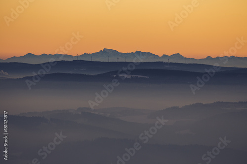 austrian alp sunset © Libor