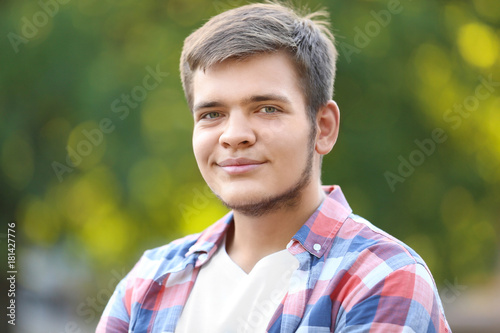 Portrait of teenager boy outdoors