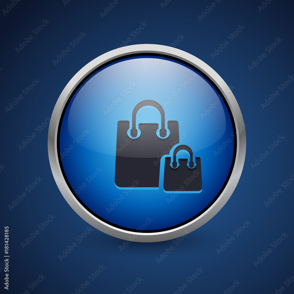 Push Button - Dark Blue Web Icon Push Button - Dark Blue Web Icon