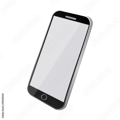 mobile phone gadget technology touch screen vector illustration