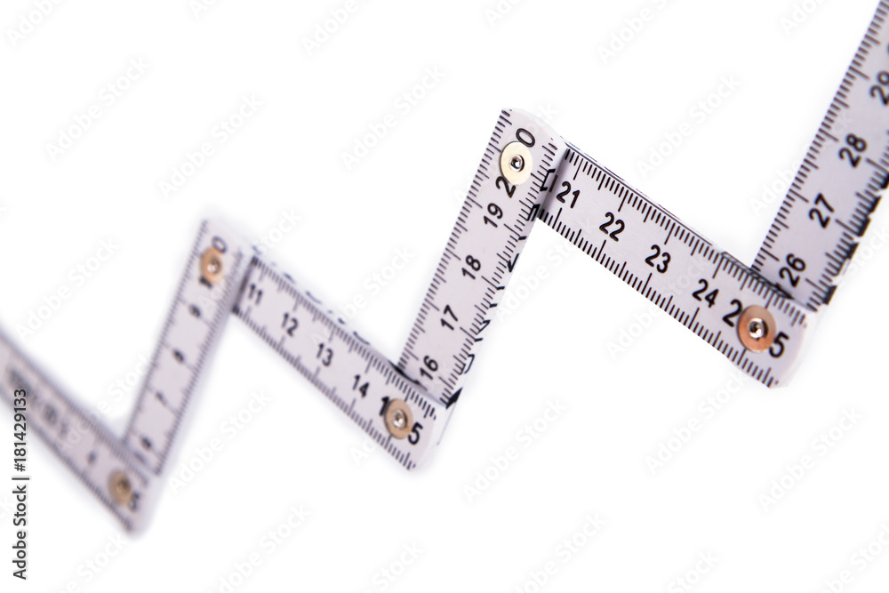 carpenters rulers, statistics, growing up Stock Photo Adobe Stock