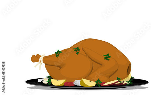 Roasted Chicken on transparent background
