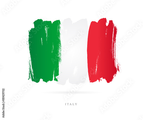 Flag of Italy. Abstract concept