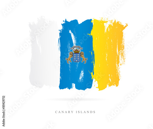 Flag of the Canary Islands. Abstract