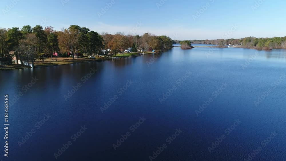 Aerial View of Beautiful Lake Aerial View of Beautiful Lake