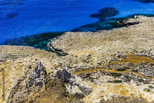 The Mediterranean coast is indented with lagoons photo