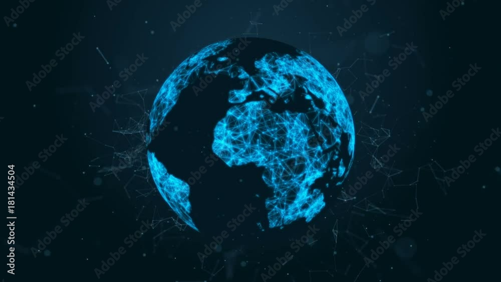 Abstract globe with plexus. Abstract globe with plexus.