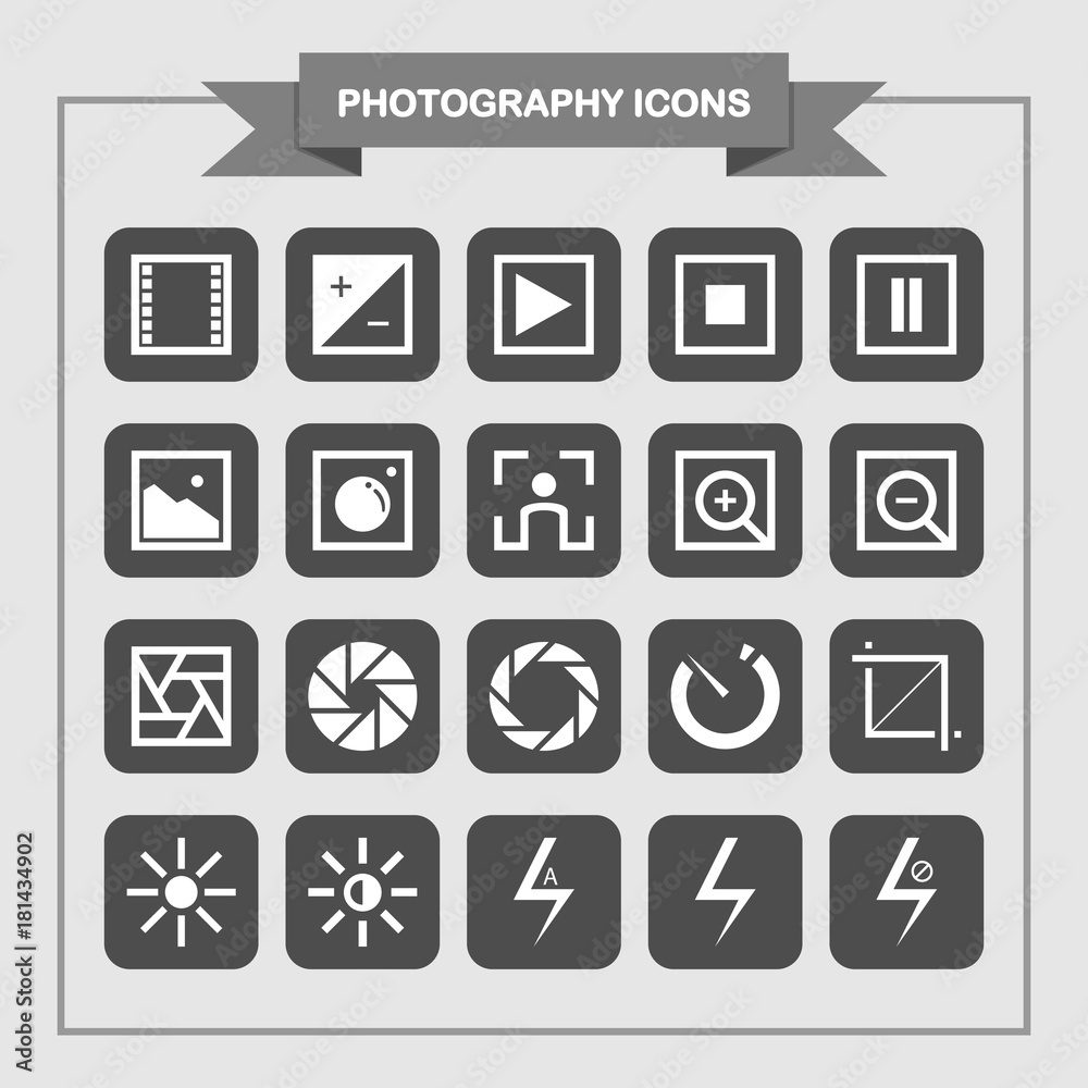 Simple Photography Icons Simple Photography Icons