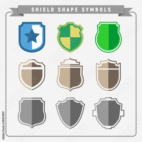 Shield Shape Symbols photo