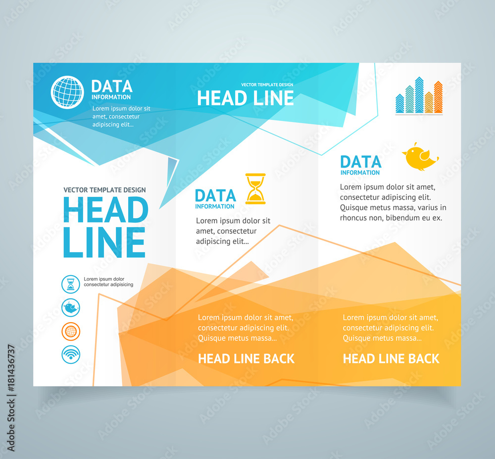 Realistic 3d Detailed Leaflet Booklet. Vector Realistic 3d Detailed Leaflet Booklet. Vector