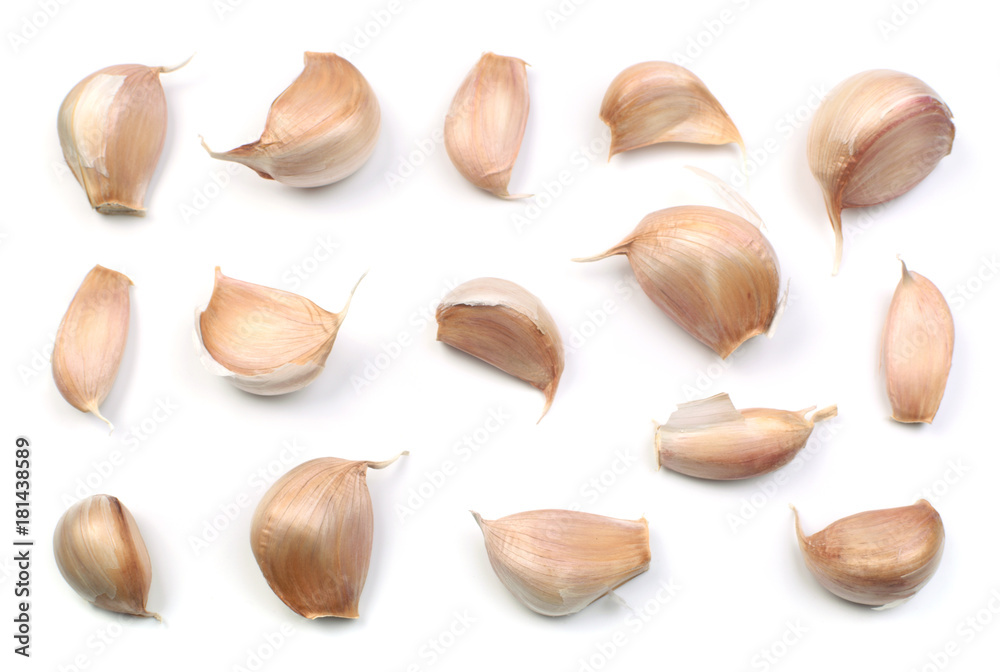 Garlic isolated on white Garlic isolated on white