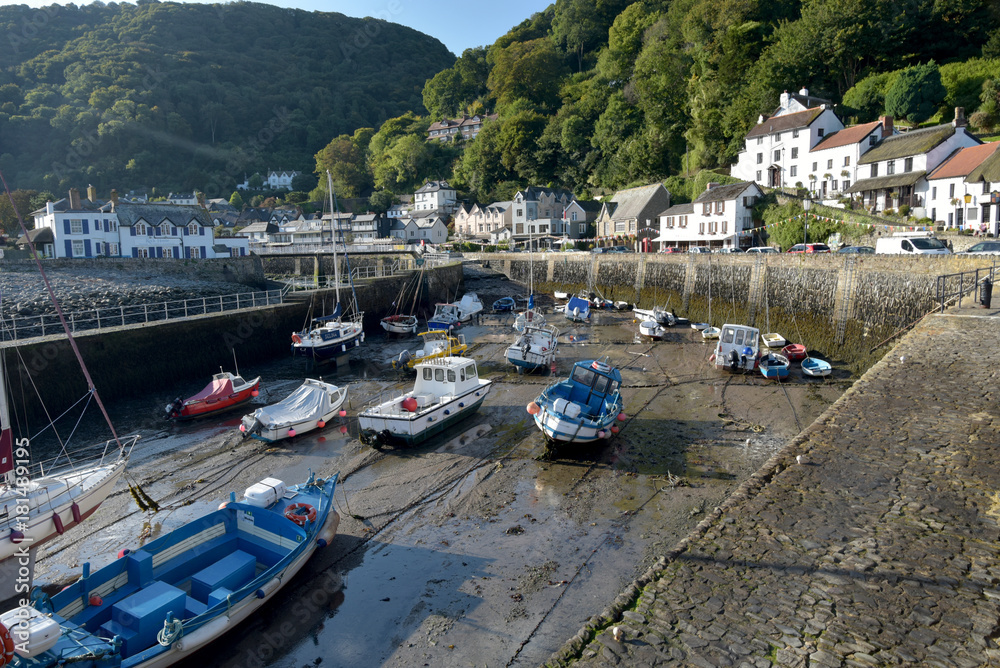 Boats in harbour, Lynmouth, Exmoor, North Devon