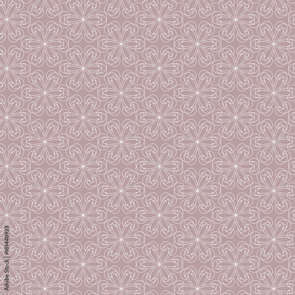 Geometric contour pattern on pink background. Hand drawn organic abstract background. Geometric contour pattern on pink background. Hand drawn organic abstract background.