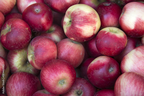 Red Apples for sale on Market Stall; Bordeaux