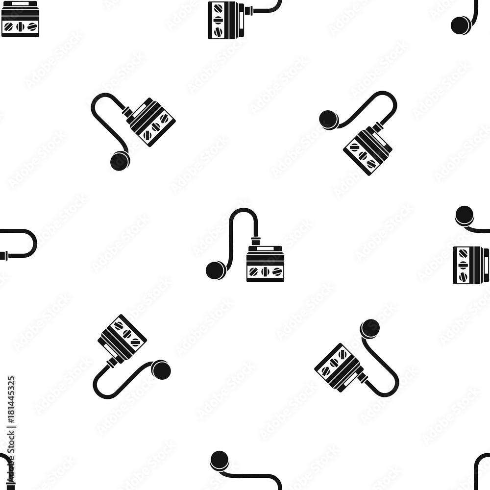 Fototapeta premium Detonator pattern seamless black