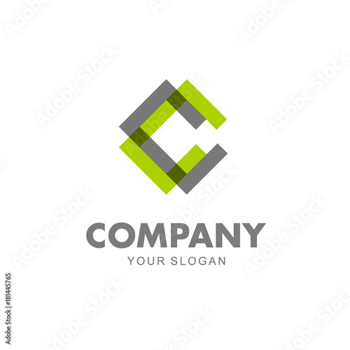 Vector logo design for business. C letter icon