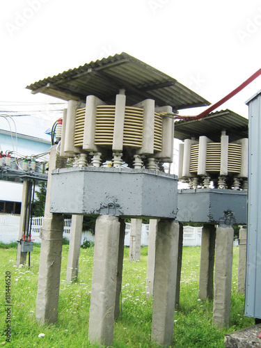 Electrical equipment of high voltage substation 330 kV