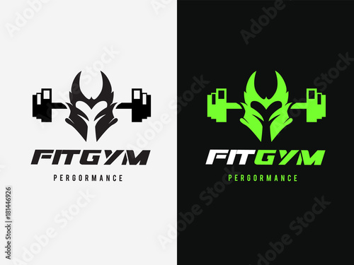 Fitness Logo template. GYM and sports logo. Vector Illustration