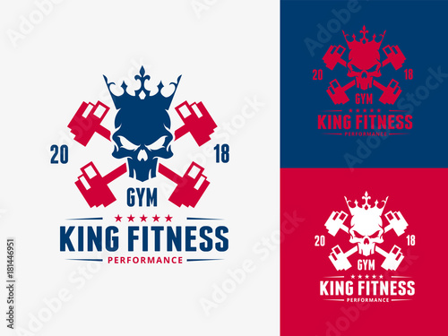 Fitness Logo template. GYM and sports logo. Vector Illustration