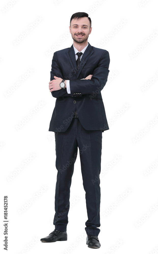portrait in full growth. confident businessman portrait in full growth. confident businessman