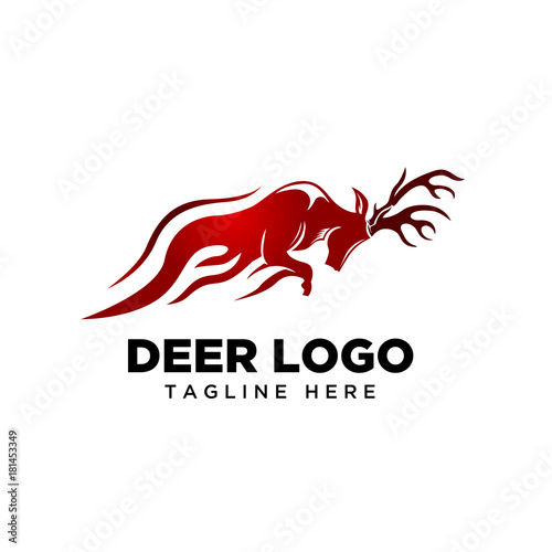 Fire spirit deer logo