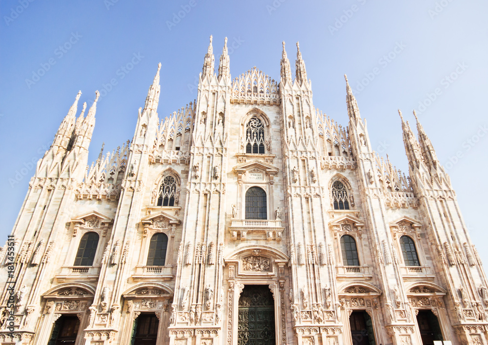 Milan Cathedral, Duomo di Milano, one of the largest and famous churches in the world.