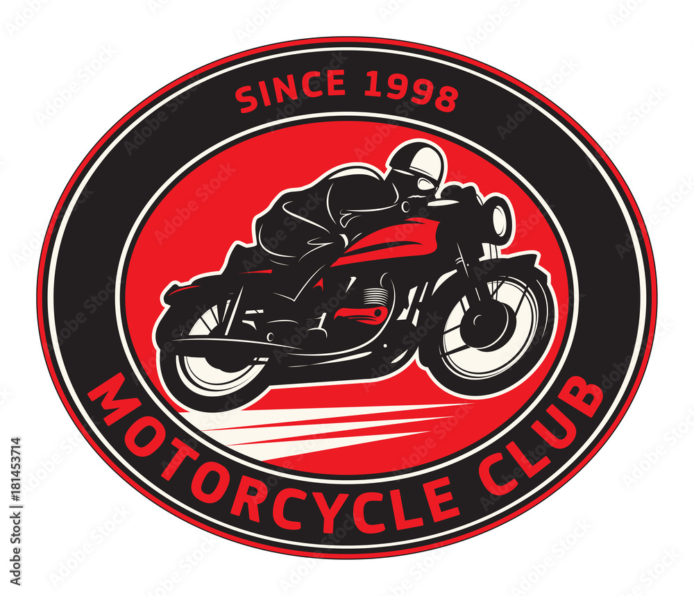 Obraz premium Motorcycle Club label