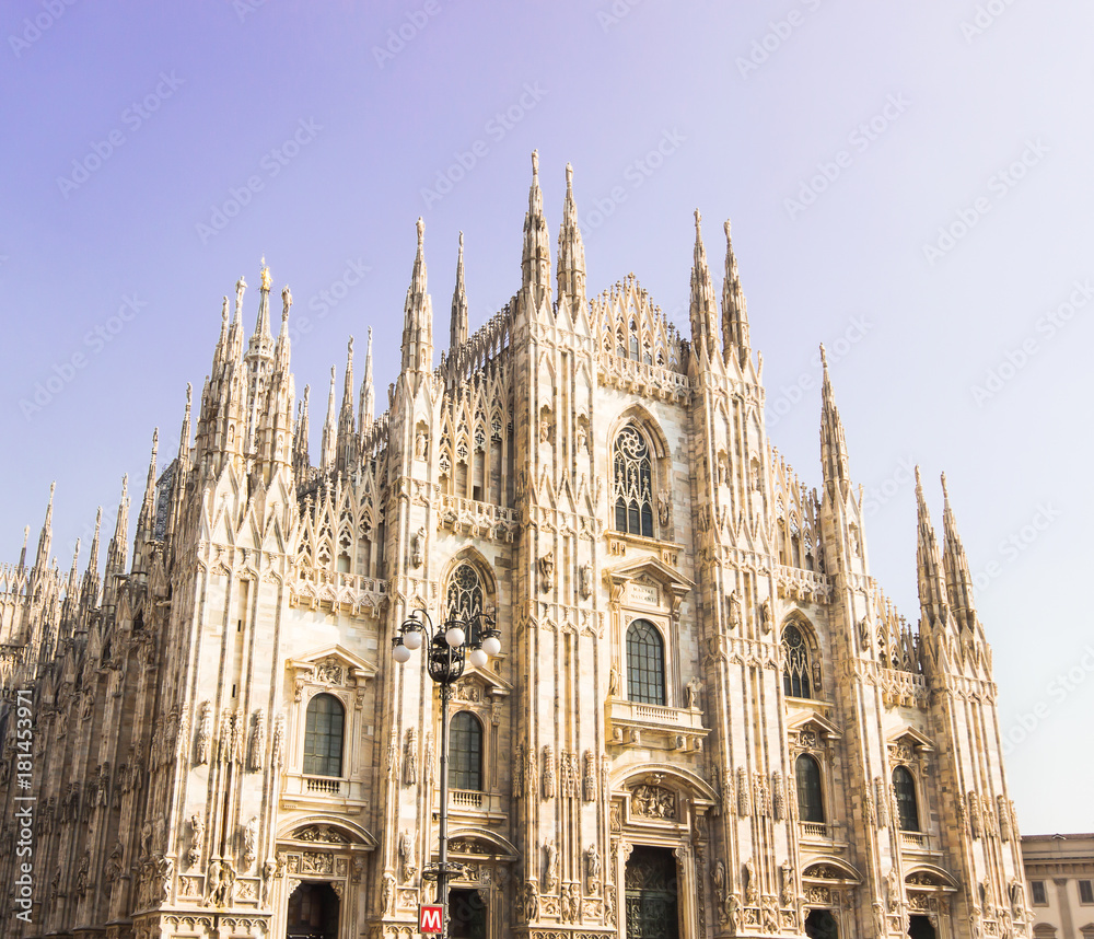 Milan Cathedral, Duomo di Milano, one of the largest and famous churches in the world.