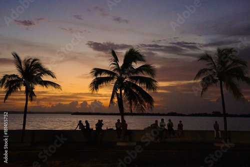 Konstfotografi Camagüey Malecon at Sunset
