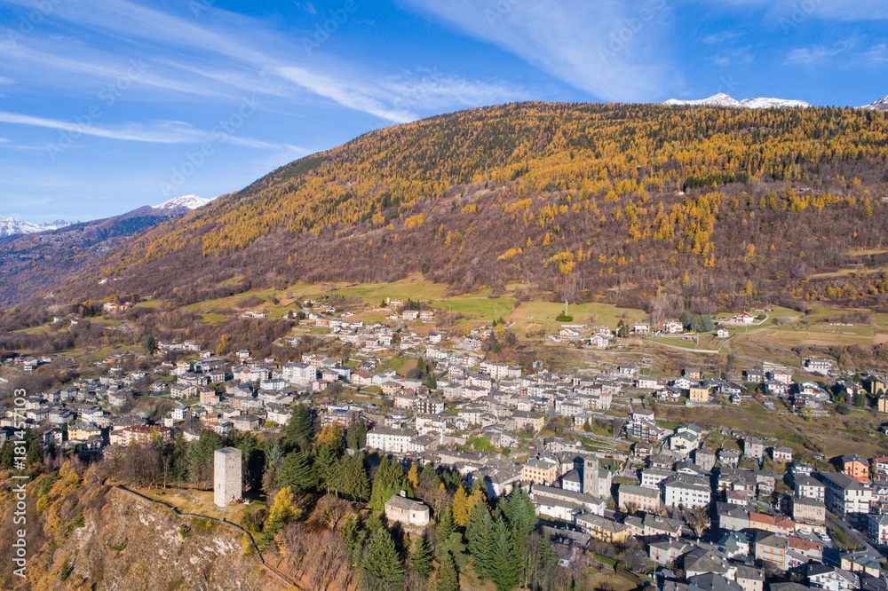 Village of Teglio. Valtellina, Sondrio.