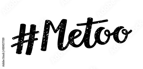 #MeToo hand lettering icon