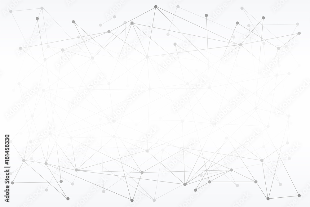 Abstract Digital background of Science or Blockchain. Molecules or blocks are connected. Vector Illustration. Abstract Digital background of Science or Blockchain. Molecules or blocks are connected. Vector Illustration.