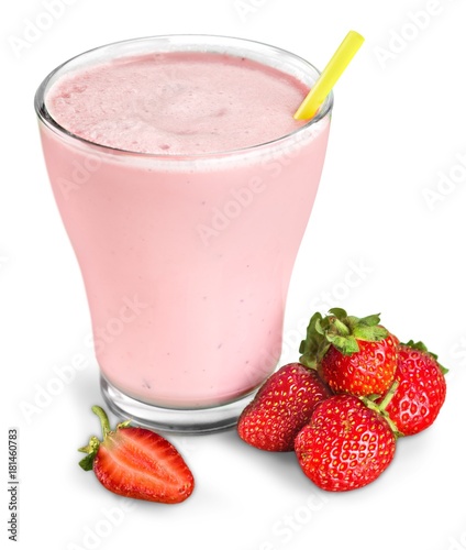 Smoothie made with strawberries