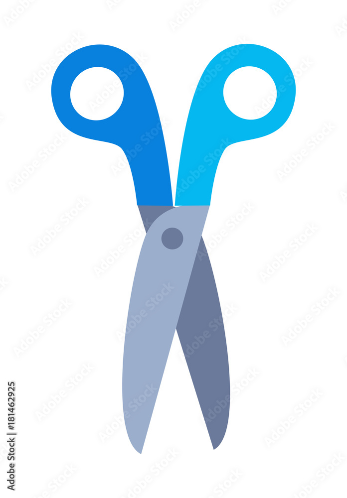 Scissors with Handle Vector Illustration Isolated Scissors with Handle Vector Illustration Isolated
