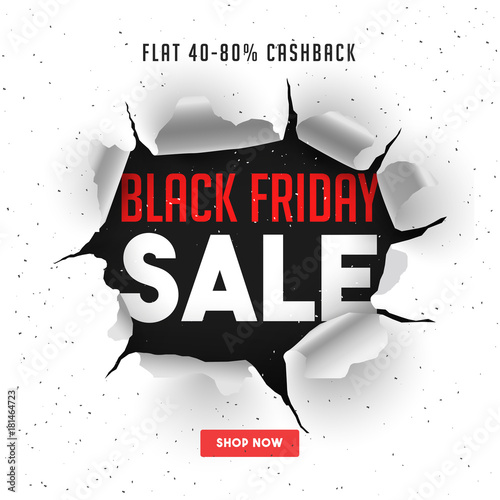 Black Friday Sale, Banner or Flyer Design.