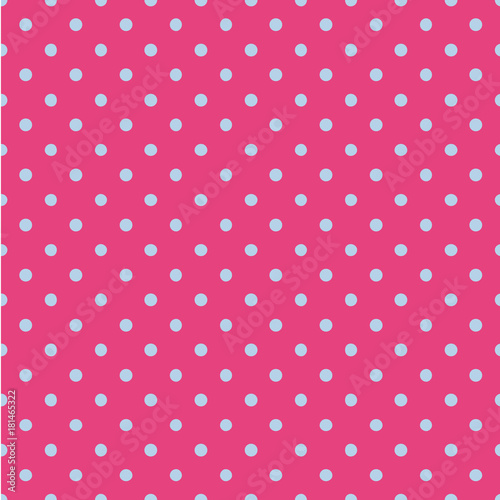 Polka dot seamless pattern. Dotted background with circles, dots, rounds Vector illustration 