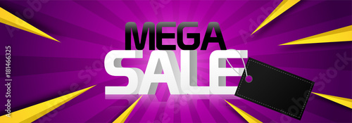 Mega Sale Website Banner.