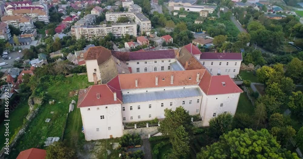 Incredible Aerial view of the Uzhhorod Castle, Ukraine Incredible Aerial view of the Uzhhorod Castle, Ukraine