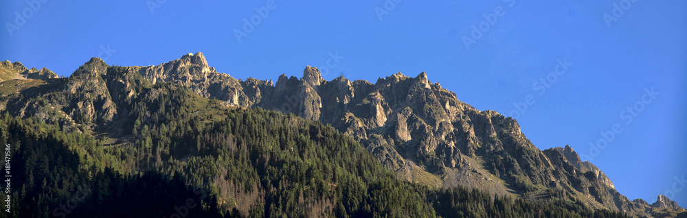 Les sommets à Chamonix-Mont-Blanc, Haute-Savoie, France