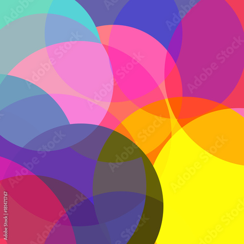 Abstract colorful circle background Vector illustration.