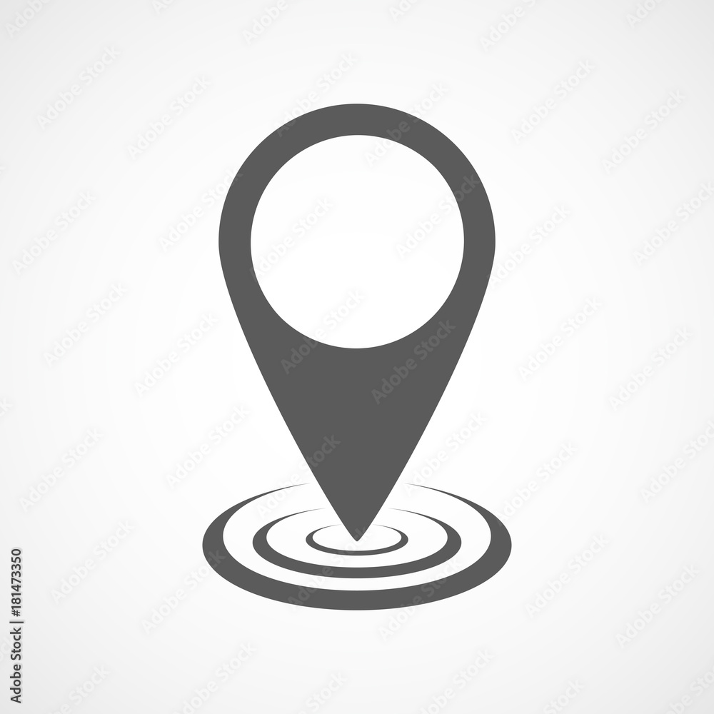 Map point icon. Vector illustration. Map point icon. Vector illustration.