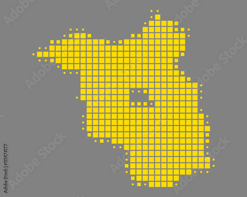 Karte von Brandenburg