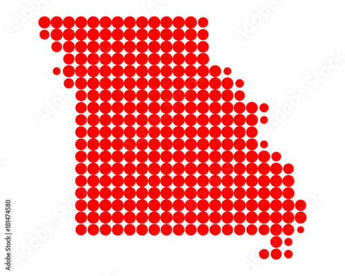 Karte von Missouri