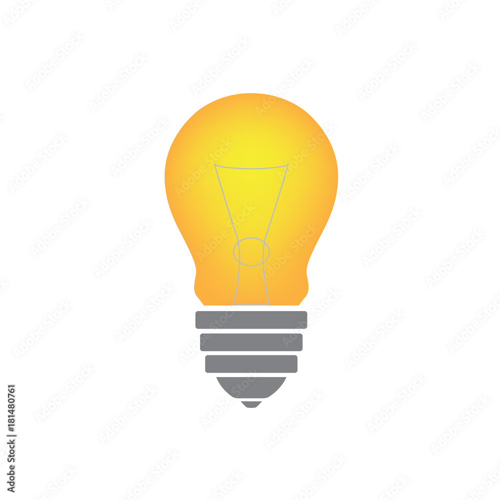 Obraz premium light bulb icon- vector illustration
