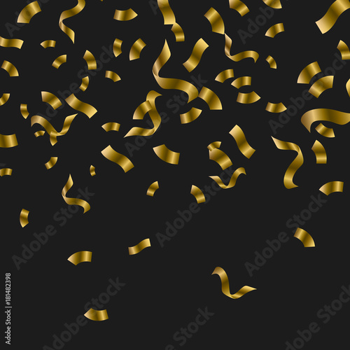 goldener Konfettiregen