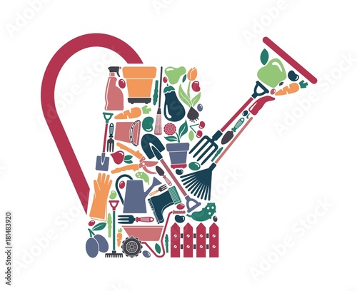 Garden symbol. Vector illustration