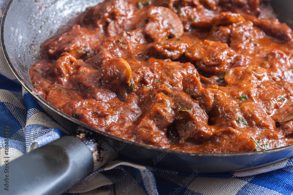 Beef Stroganoff with mushrooms Beef Stroganoff with mushrooms
