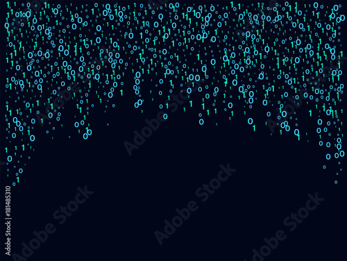 Cyber Monday Confetti. Computer Technology Futuristic Background. Falling Down binary circuit. Futurist Programmers Cyber Monday Confetti. Virtual Reality, Digital Database, Big Data Global Network